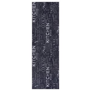 Kuchynská predložka Hanse Home Cook&Clean 105731 Black White 50x150 cm