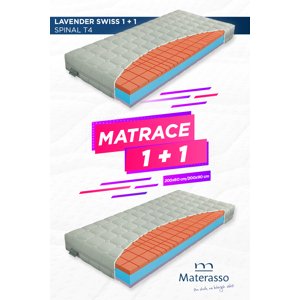 Matrac LAVENDER Swiss Spinal T4 1+1 200x80 cm
