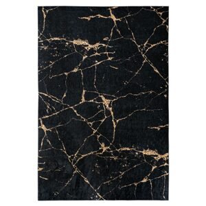 Kusový koberec PORTE 2007 Black/Gold 60x100 cm