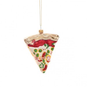 Vianočná ozdoba GLASSO pizza 861715