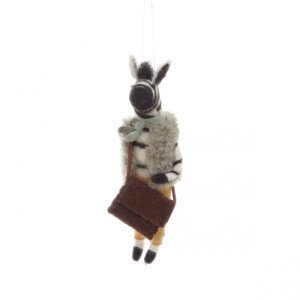 Vianočná ozdoba PETTIES zebra v zimnom oblečení 863948