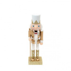 Luskáčik NUTCRACKER biely / zlatý 836096