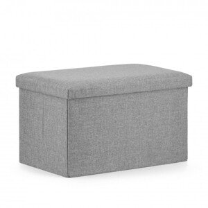 Set štyroch skladacích taburetiek, sivá XL (4ks)