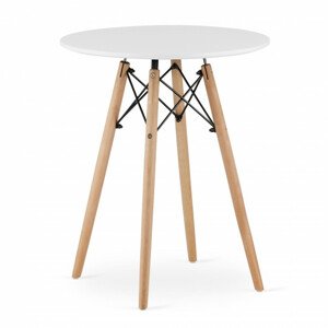 Okrúhly stôl TODI 60 cm biely