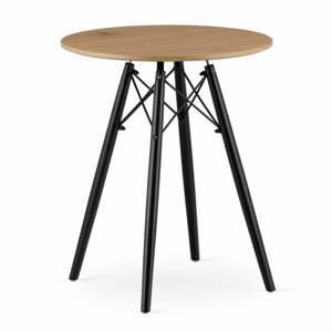 Okrúhly stôl TODI 60 cm dub