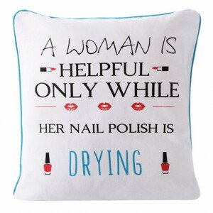 Obliečka na vankúš PAOLA 4 biela / čierna / červená