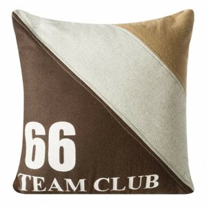 Obliečka na vankúš TEAM 1 hnedo-strieborná