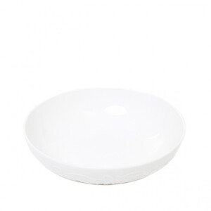 Hlboký tanier SYLIA biely s ornamentom SS23 844022