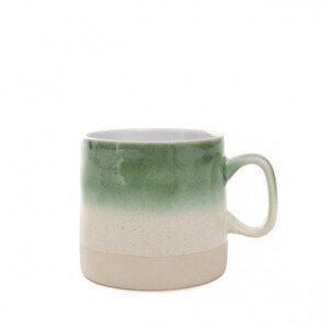 Hrnček SANKO zelený / biely 860343 300 ml