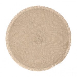 Podložka pod tanier MIRI s strapcami, béžová SS22 821818