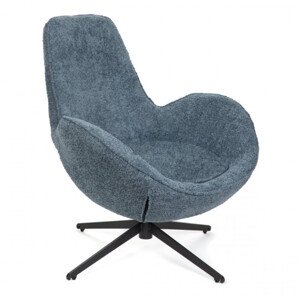 Otočné kreslo LUNAIRE granátové TEDDY BOUCLÉ 872131