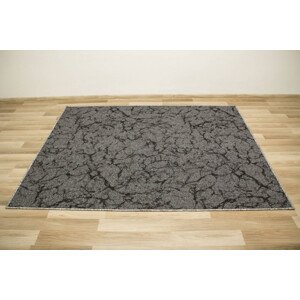 Koberec Marble 75 sivý / čierny