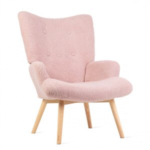 Kreslo MOSS TEDDY BOUCLE ružové 830605