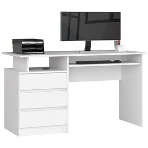 Kancelársky stôl CLP 135 cm biely