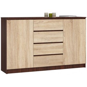 Komoda K160 2D 4SZ CLP wenge / sonoma
