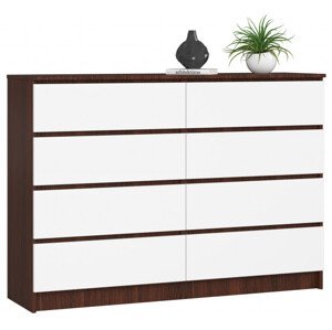 Komoda K140 8SZ CLP wenge / biela