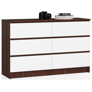 Komoda K120 6SZ CLP wenge / biela