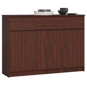 Komoda K140 3D 3SZ CLP wenge