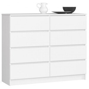 Komoda K120 8SZ CLP biela