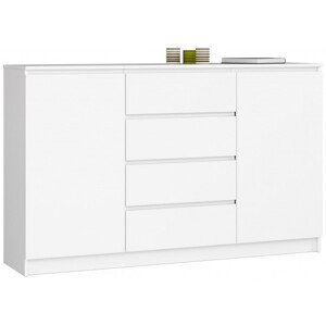 Komoda K160 2D 4SZ CLP biela