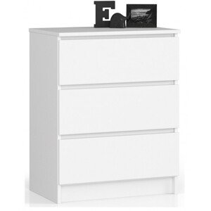 Komoda K60 3SZ CLP biela