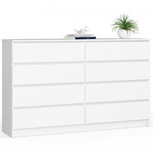 Komoda K160 8SZ CLP biela