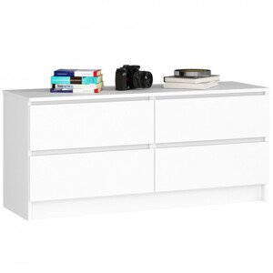 Komoda K120 4SZ CLP biela