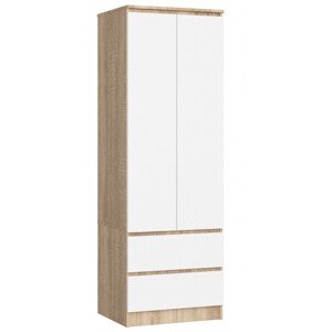 Skriňa STAR S 60 cm 2D 2SZ sonoma / biela