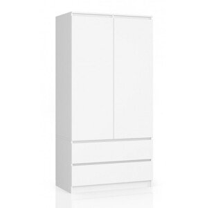 Skriňa S 90 cm 2D 2SZ CLP biela