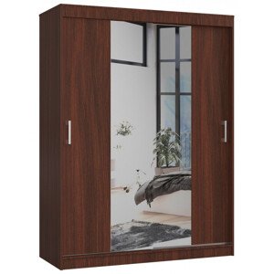 Šatníková skriňa s posuvnými dverami 150 cm CLP wenge