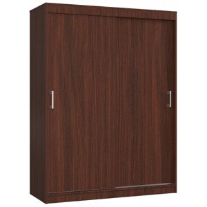 Šatníková skriňa s posuvnými dverami 150 cm CLP mono wenge