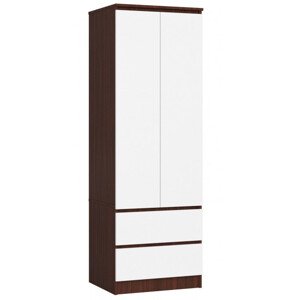 Skriňa STAR S 60 cm 2D 2SZ wenge / biela
