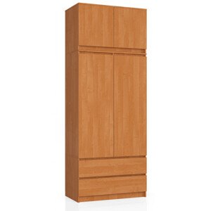 Skriňa s nadstavcom S 90 cm 2D 2SZ CLP olcha