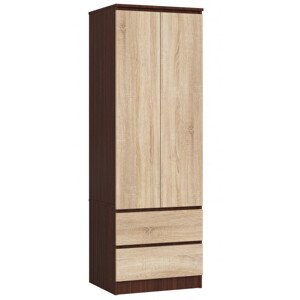 Skriňa STAR S 60 cm 2D 2SZ wenge / sonoma