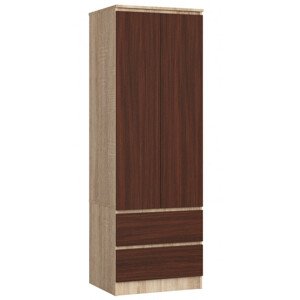 Skriňa STAR S 60 cm 2D 2SZ sonoma / wenge