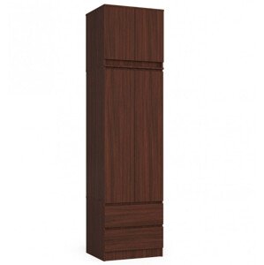 Skriňa s nadstavcom S 60 cm 2D 2SZ CLP wenge