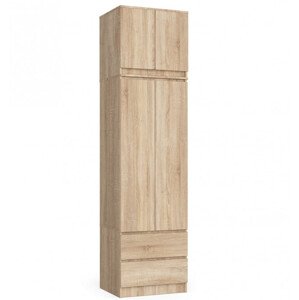 Skriňa s nadstavcom S 60 cm 2D 2SZ CLP dub sonoma