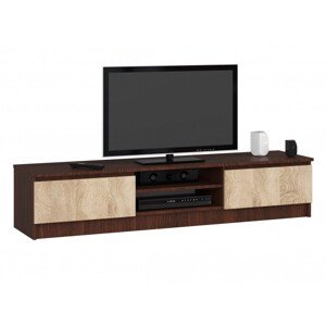 Stolík pod TV RTV K 160 CLP wenge / sonoma