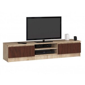 Stolík pod TV RTV K 160 CLP sonoma / wenge