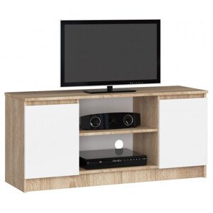 Stolík pod TV RTV 120 2D 1P sonoma / biely