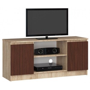 Stolík pod TV RTV 120 2D 1P sonoma / wenge