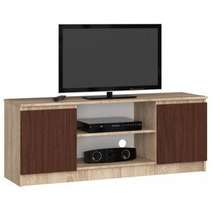 Stolík pod TV RTV 140 2D 1P sonoma / wenge