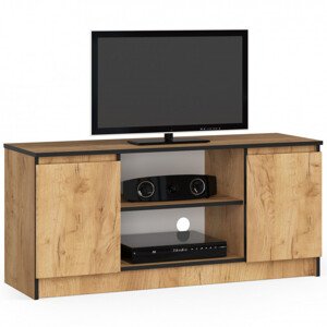 Stolík pod TV RTV 120 2D 1P dub craft