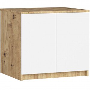 Nadstavec na skriňu STAR S 60 dub artisan / biely