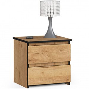 Nočný stolík CL2 2SZ CLP dub craft