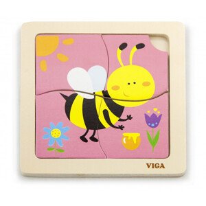 Puzzle na podložke Viga 50138 včielka