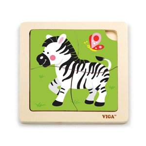Puzzle na podložke Viga 51317 zebra