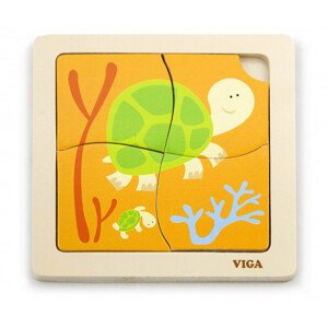 Puzzle na podložke Viga 50143 korytnačky