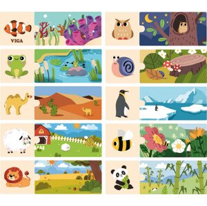 Drevené puzzle Viga 44675 môj domov