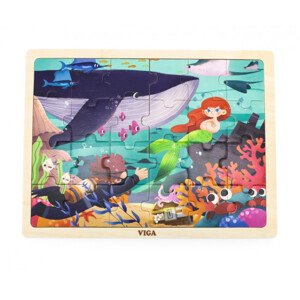 Puzzle na podstavci Viga 44645 24 dielikov - more